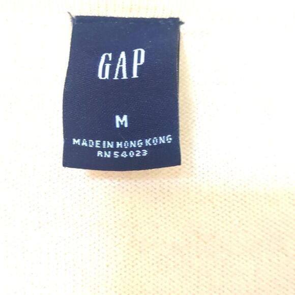 GAP Cardigan Med Dressy Pink/Cream Floral Cardigan Sweater Rhinestone Buttons - Picture 3 of 8